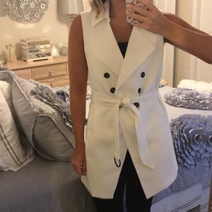 White House Black Market Trench Vest